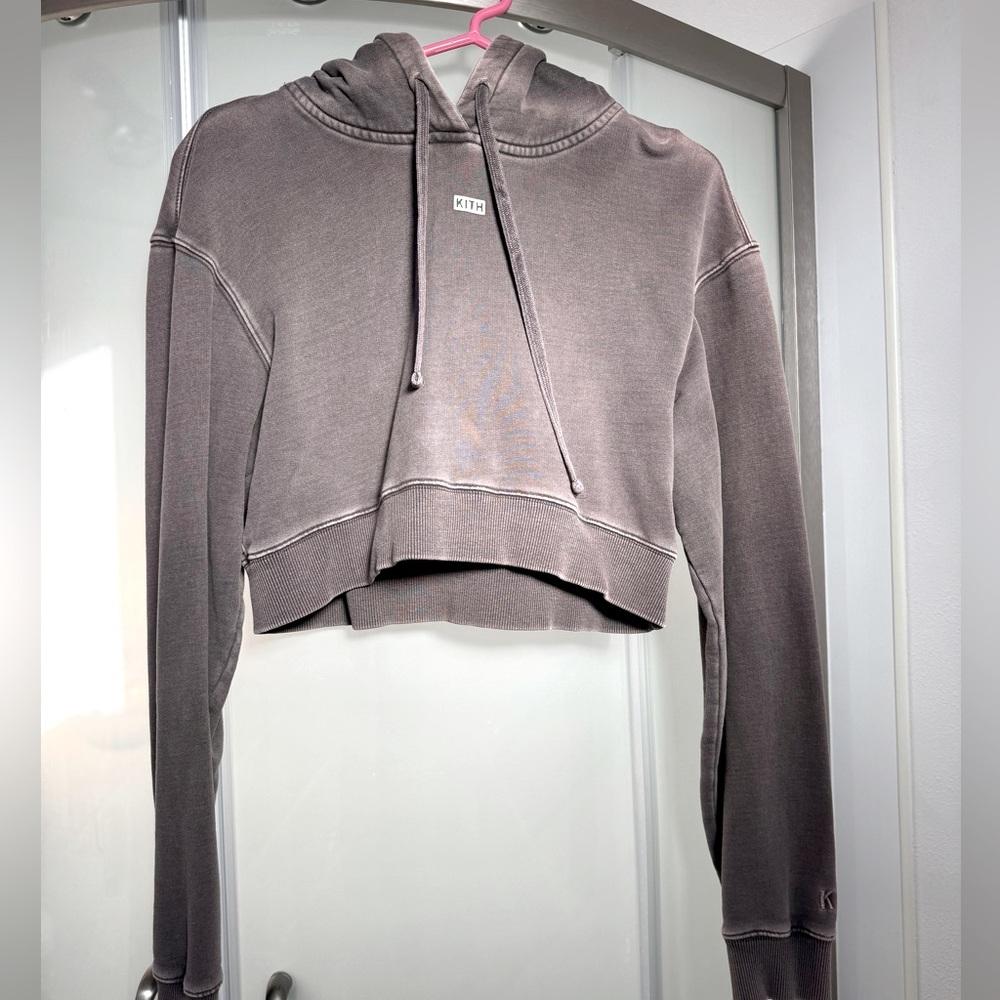 Kith Cropped Hoodie, size M